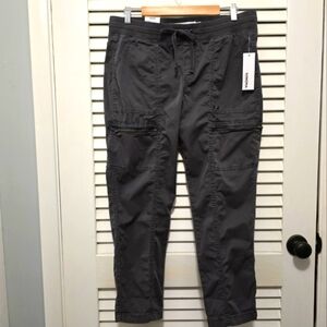 Sonoma Women's Capri Cargo Pants 14 Dark Gray NWT